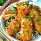 男子の胃袋大歓喜‼︎【鶏むねめんたいマヨネーズ丼‼︎】