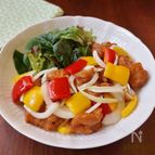サッパリ野菜和え唐揚げ