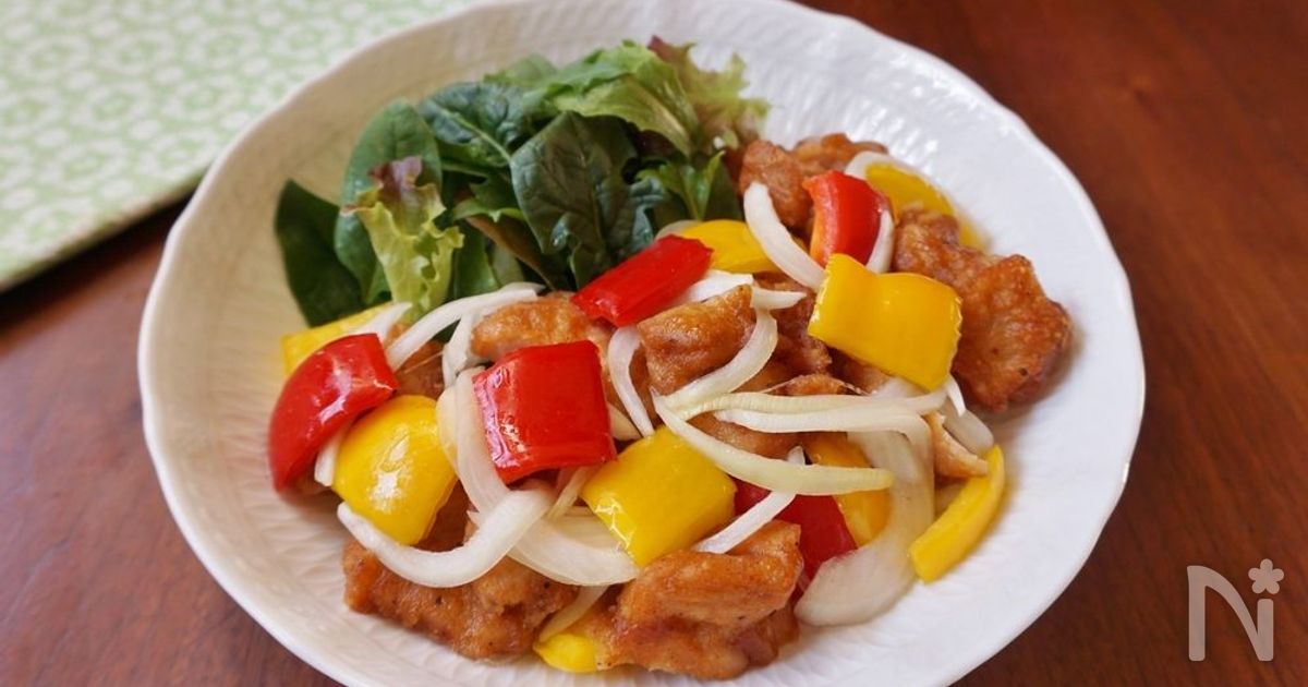 サッパリ野菜和え唐揚げ