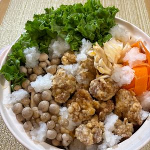 楽ラク手抜キッチン🐶🐾の作ってみた!投稿(【リメイクレシピ】鶏のから揚げからの～「から揚げ鍋」)