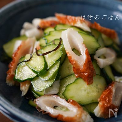 即席！ごま油香る＊『ちくわときゅうりの塩昆布あえ♪♪』