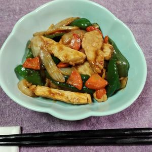 M＊Pの作ってみた!投稿(とんかつ肉の味噌マヨ炒め)