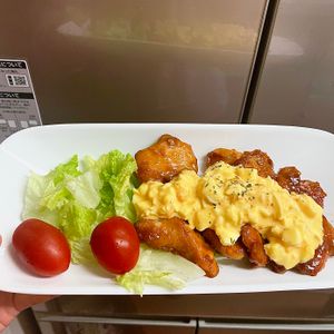 ケの作ってみた!投稿(【てりマヨ甘酢チキン南蛮】鶏むね肉しっとり柔らか♡)