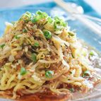 もやしとズッキーニのねぎだく冷やし麺