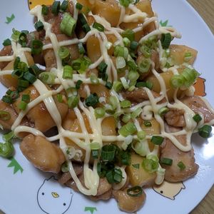 花月雨音🪷の作ってみた!投稿(【驚くほどおいしい♪】照り焼き！じゃがマヨチキン♪)