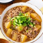レンジで簡単　味しみ♪そぼろ大根
