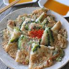 混ぜて焼くだけ！ダイエットに！【ゴーヤとツナの豆腐チヂミ】