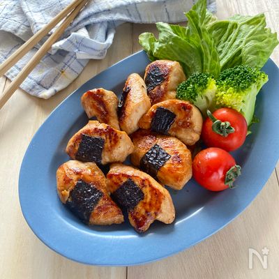 揚げずにヘルシー！海苔巻きささみ