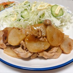 1053321の作ってみた!投稿(【豚こまと長芋のオイポン炒め】さっぱりご飯も進む味♪)