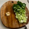 からだにやさしい♡小松菜と豆腐の生姜わかめスープの工程1