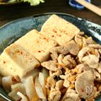 ごはんもお酒も進みます！キムチ肉とうふ