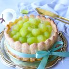 メロンのシャルロットケーキ