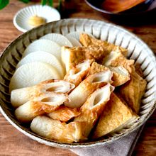 材料3つ！レンジで簡単♪【白だしおでん風】