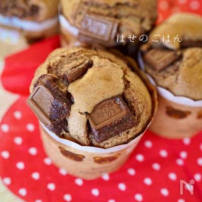 ホットケーキミックスで『簡単♪チョコマフィン』