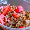 茹で牛こまとトマトのさっぱりマリネの工程5