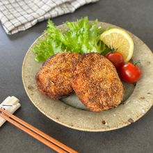 揚げ焼きで簡単♪【野菜たっぷり♡あっさりメンチカツ】