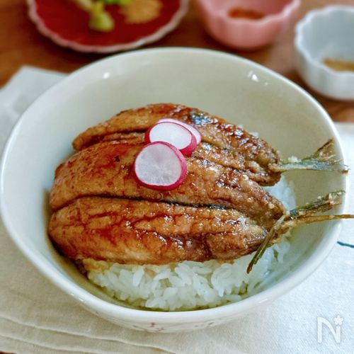 節約&絶品♡いわしで楽しむひつまぶし風蒲焼き丼