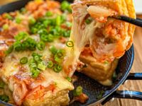 作業時間3分《厚揚げのキムチーズ焼き》
