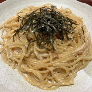 りんごの作ってみた!投稿(5分で出来上がり!?クリーミーたらこパスタ♪)