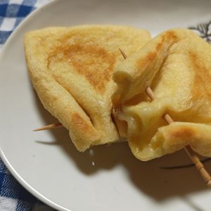 RINAの作ってみた!投稿(簡単おつまみ！これ反則！とろ～りチーズ巾着)
