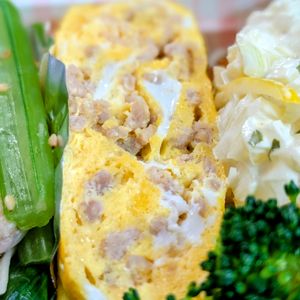 まゆのの作ってみた!投稿(【卵焼き】お弁当にぴったり◎紅生姜そぼろ)