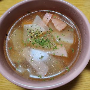 ナムディの作ってみた!投稿(食材2つであと一品！お助け【大根スープ】)
