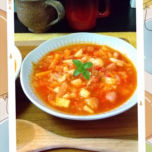 チョロリスの作ってみた!投稿(【お野菜たっぷりミネストローネ】具だくさんヘルシー♪)
