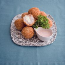里芋と明太子のとろけるチーズinコロッケ。