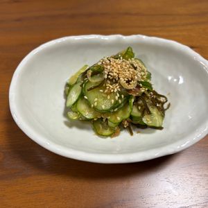こむぎの作ってみた!投稿(きゅうりとみょうがのやみつき和え)