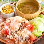 【トマトの旨味爆弾！飲めるンバーグ】こねない、丸めない！