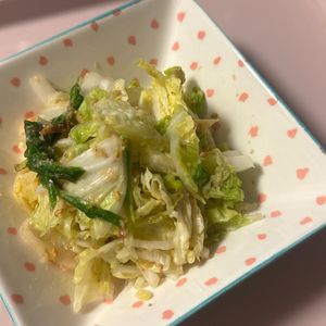 674607の作ってみた!投稿(白菜だけで超絶美味しい《にんにく味噌マヨサラダ》)