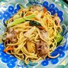 コスモスの作ってみた!投稿(【豚こまと小松菜の上海風やきそば】お手軽食材で節約!)