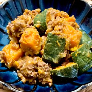 michuの作ってみた!投稿(【かぼちゃとひき肉の旨味噌炒め煮】ほっこり和のおかず♡)