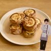 やあの作ってみた!投稿(一気に巻くので手間なし♪豚巻きズッキーニの甘酢ねぎ照り焼き)