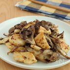 鶏むね肉とまいたけのハニーマスタードソテー