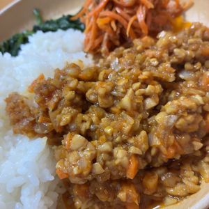 さっちゃんの作ってみた!投稿(炒めるだけ！鶏ひき肉とたっぷり野菜のキーマカレー)