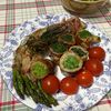 ご自由にどうぞ。の作ってみた!投稿(【冷凍ストック】凍ったまま焼けるアスパラ肉巻き)