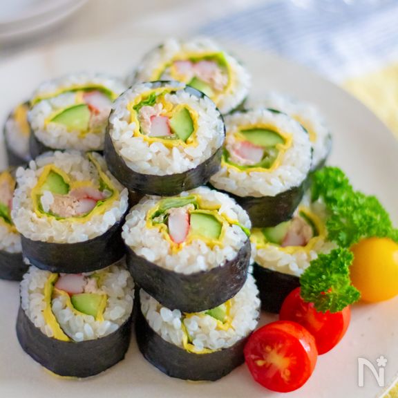 うま味たっぷりサラダ巻き