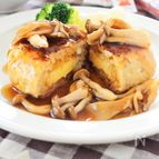 まぐろと豆腐のチーズインハンバーグ