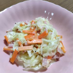 めぇの作ってみた!投稿(割烹白だしで簡単！【和風コールスローサラダ】)