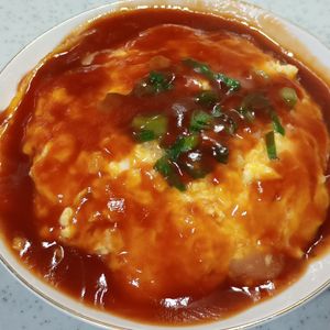 ひろりぃの作ってみた!投稿(5分で完成！【絶品とろたま甘酢天津飯】餡はレンジで簡単♩)