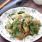 【はまちと三つ葉の和風カルパッチョ】お好みのお刺身でどうぞ♪