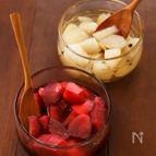【コウケンテツ”適糖生活”レシピ】りんごの赤ワイン煮　水切りヨーグルト添え／梨としょうがのコンポート
