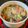 ワンランクアップ【とうもろこし＆こめ油で具だくさんお味噌汁】の工程3