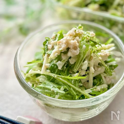 水菜のうま塩白和え