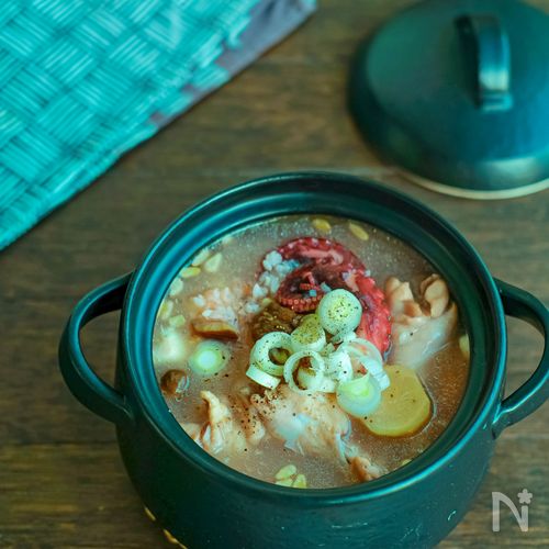 疲れた体に！たこ入り参鶏湯風薬膳スープ