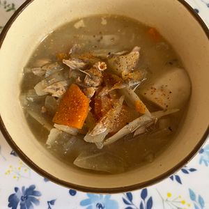 名もなきアラフィフ☆の作ってみた!投稿(◆サバ缶で♪あら汁風みそ汁◆)