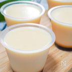 ゼラチンで作る！蒸さない簡単プリン‼