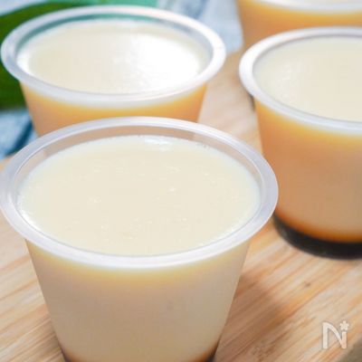 ゼラチンで作る!蒸さない簡単プリン‼