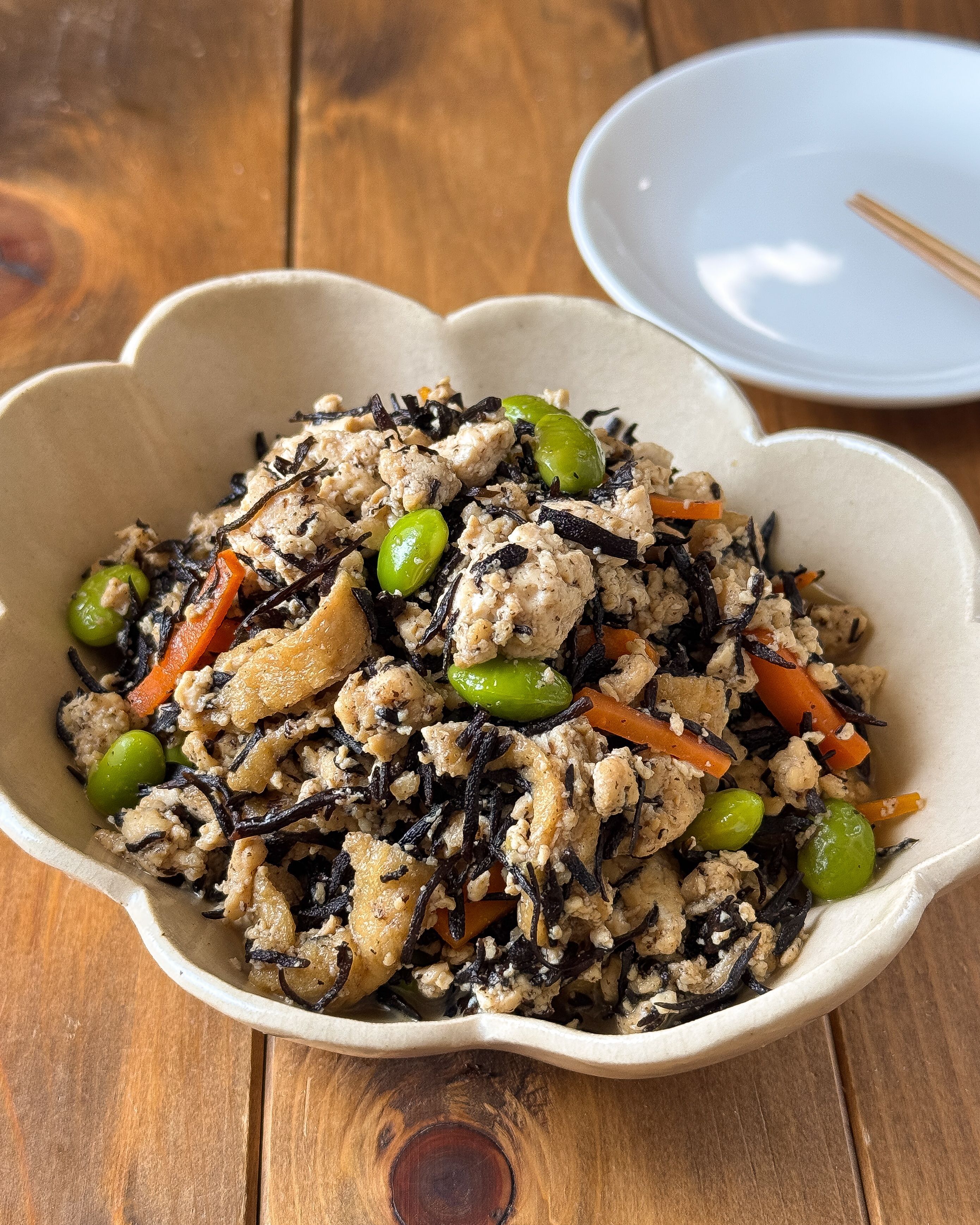 もめん豆腐と鶏ひじきの炒り煮】栄養満点💯の作ってみた！一覧